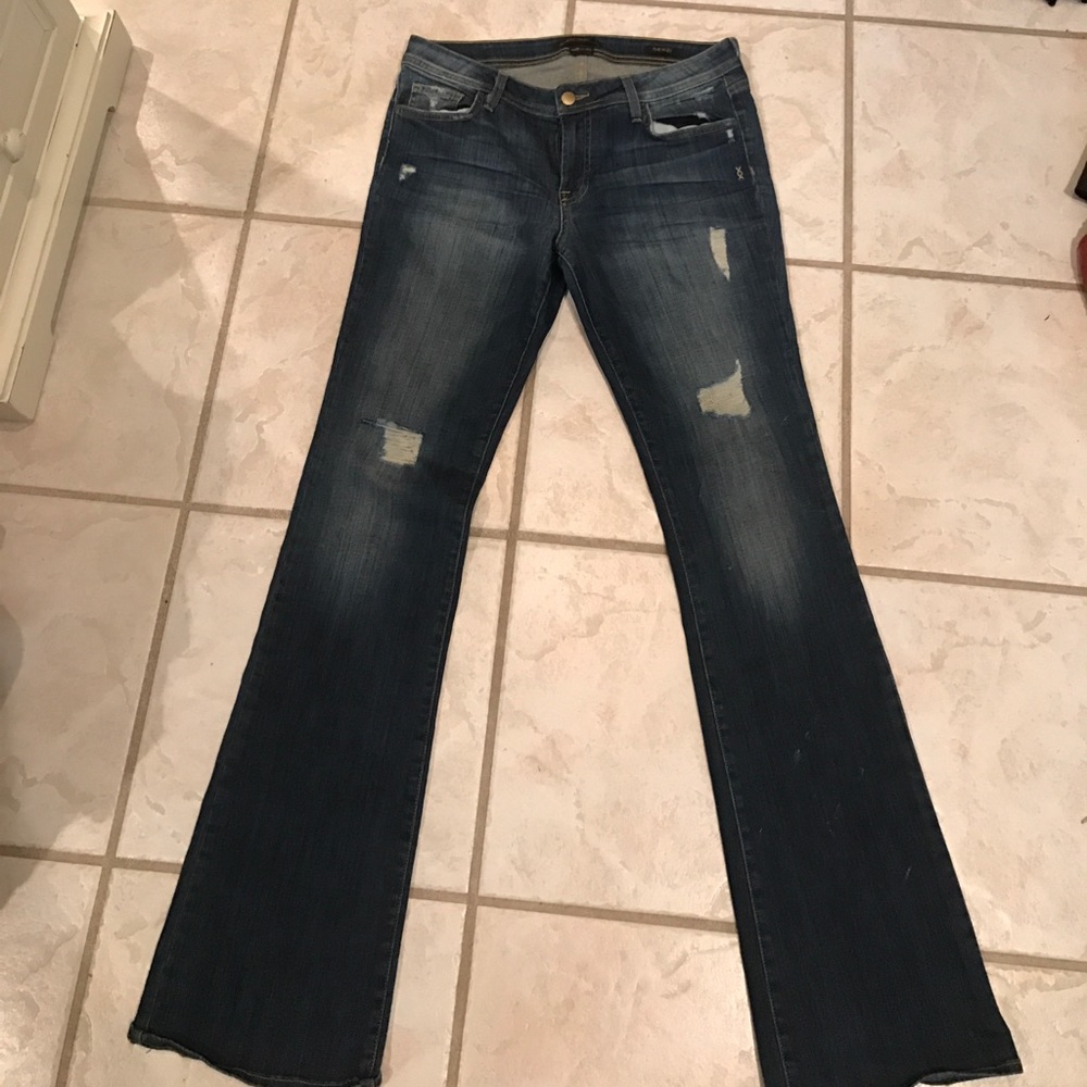 Distressed jeans