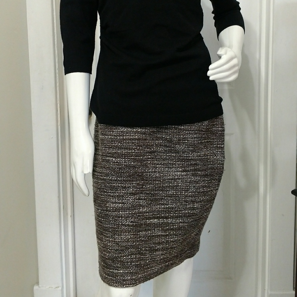 Brown Tweed skirt (petite)