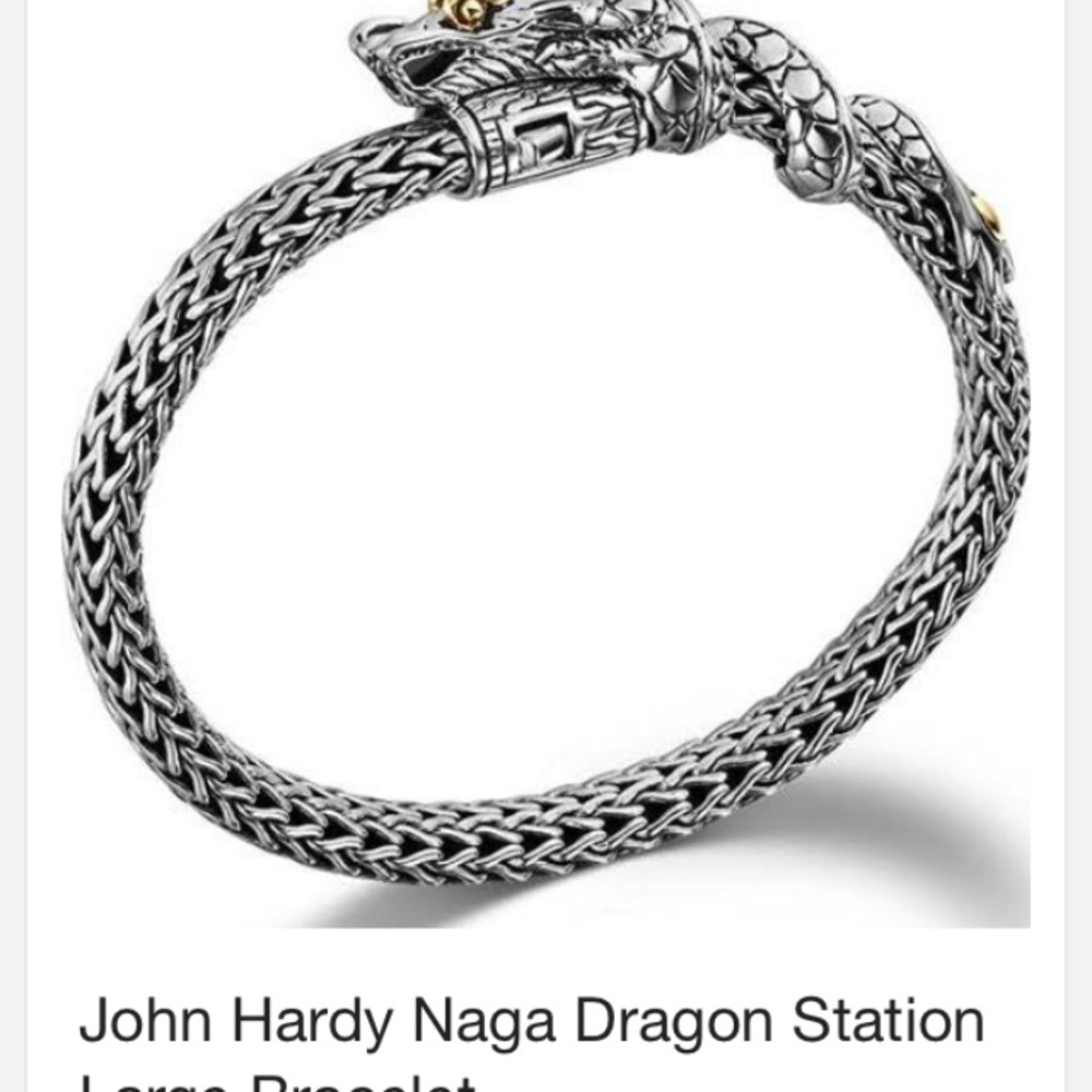 John hardy naga dragon station bracelet