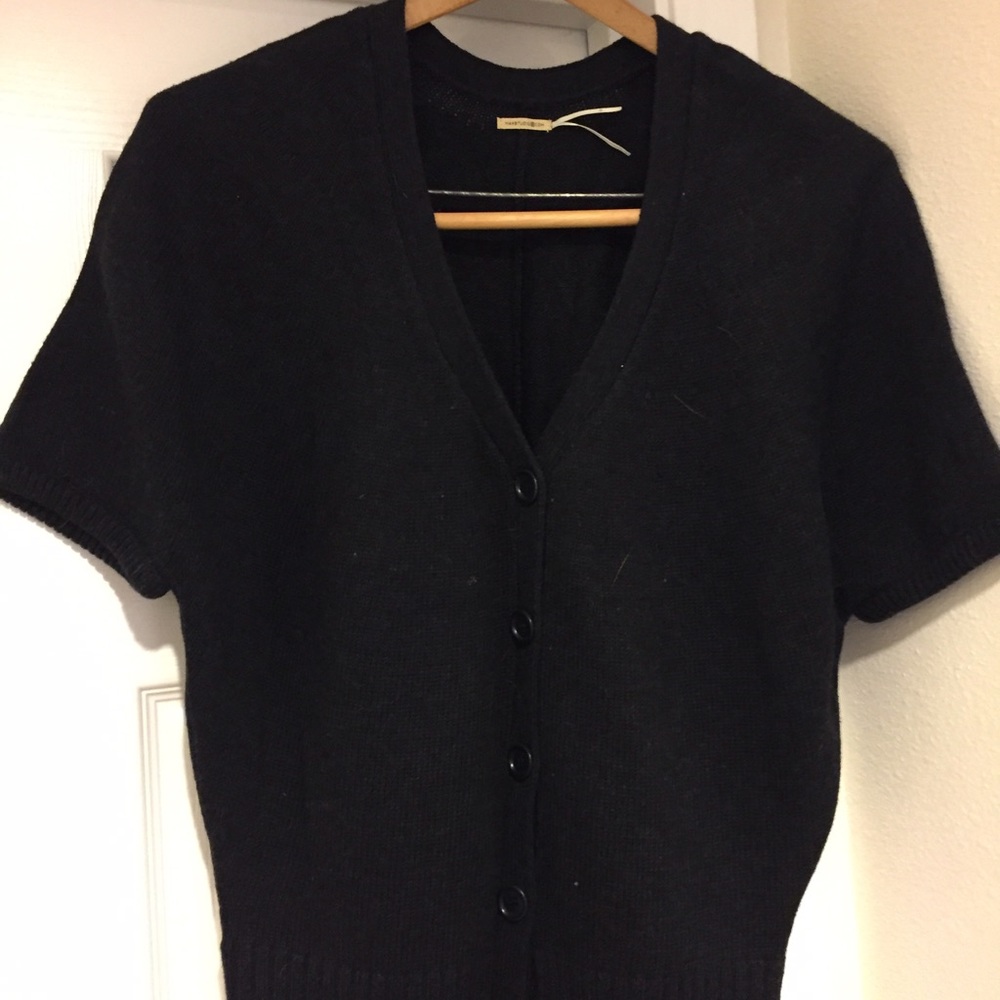 Max studio short-sleeved cardigan