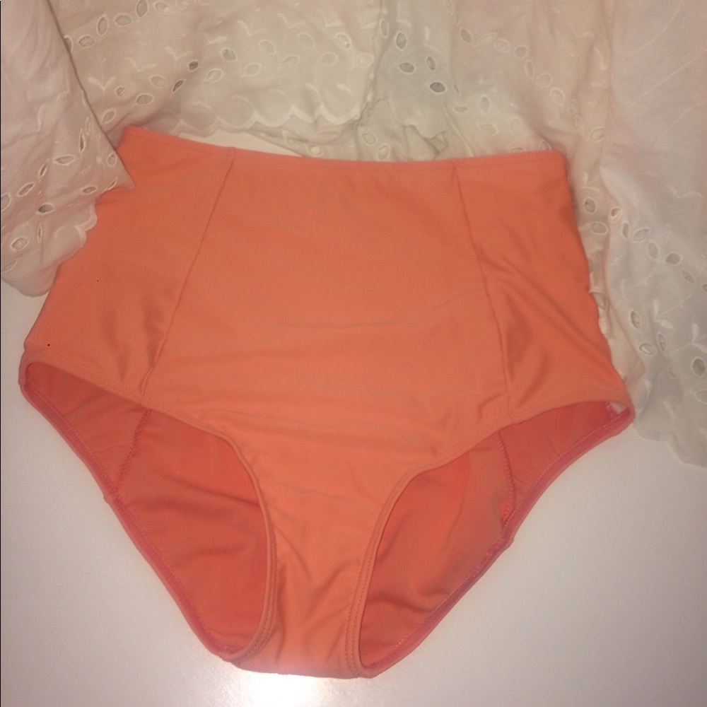 High waisted swim bottoms