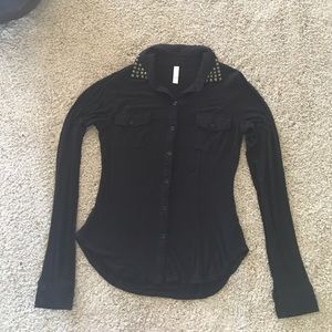 Button Up Black Shirt