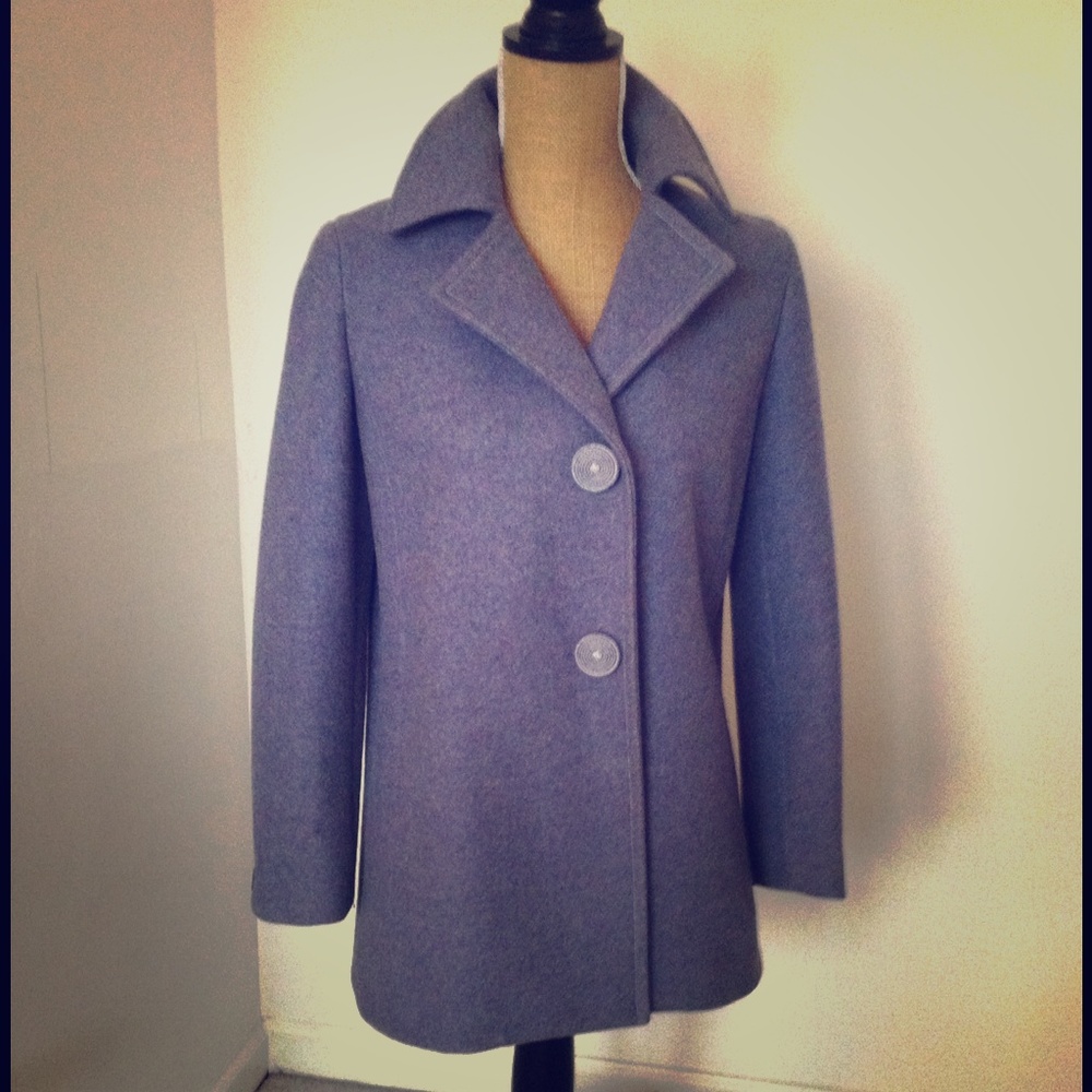 Marc Jacobs Cadet Blue Wool Coat
