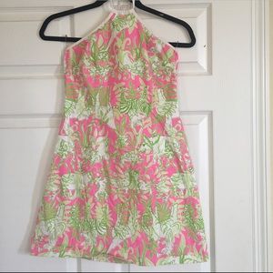 Vintage Lilly Pulitzer halter mini dress