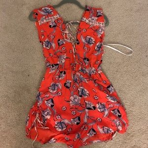 Cute new red romper (perfect for Coachella). N