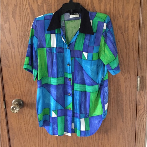 Vintage Bright Blouse - Picture 2 of 4