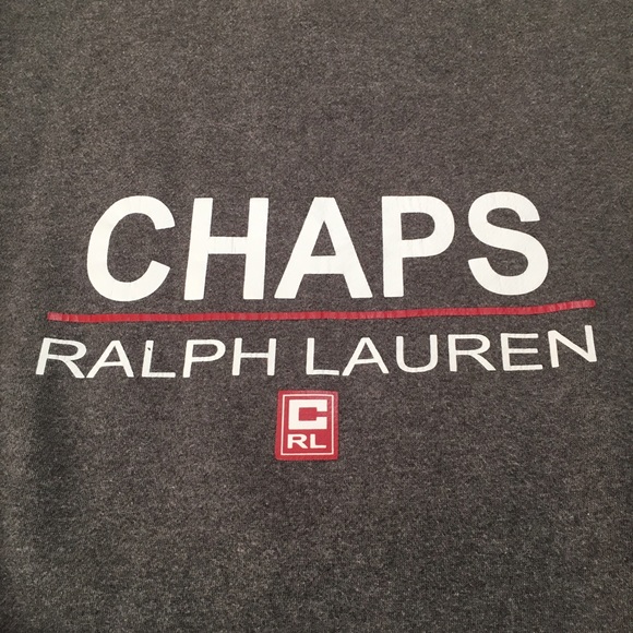 Vtg. 90s Chaps Ralph Lauren Spell Out Crewneck - Picture 2 of 5