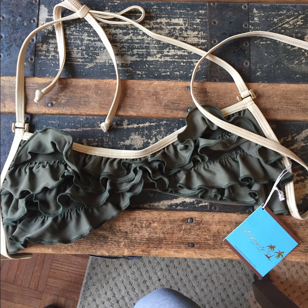 Letarte Bikini Top, olive S/M