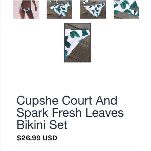 Court & Spark Fresh Leaves Bikini Set - Picture 5 of 5