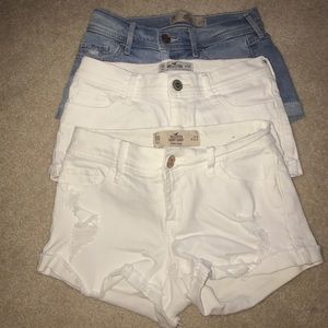 4 Hollister Short-Short low rise jean shorts