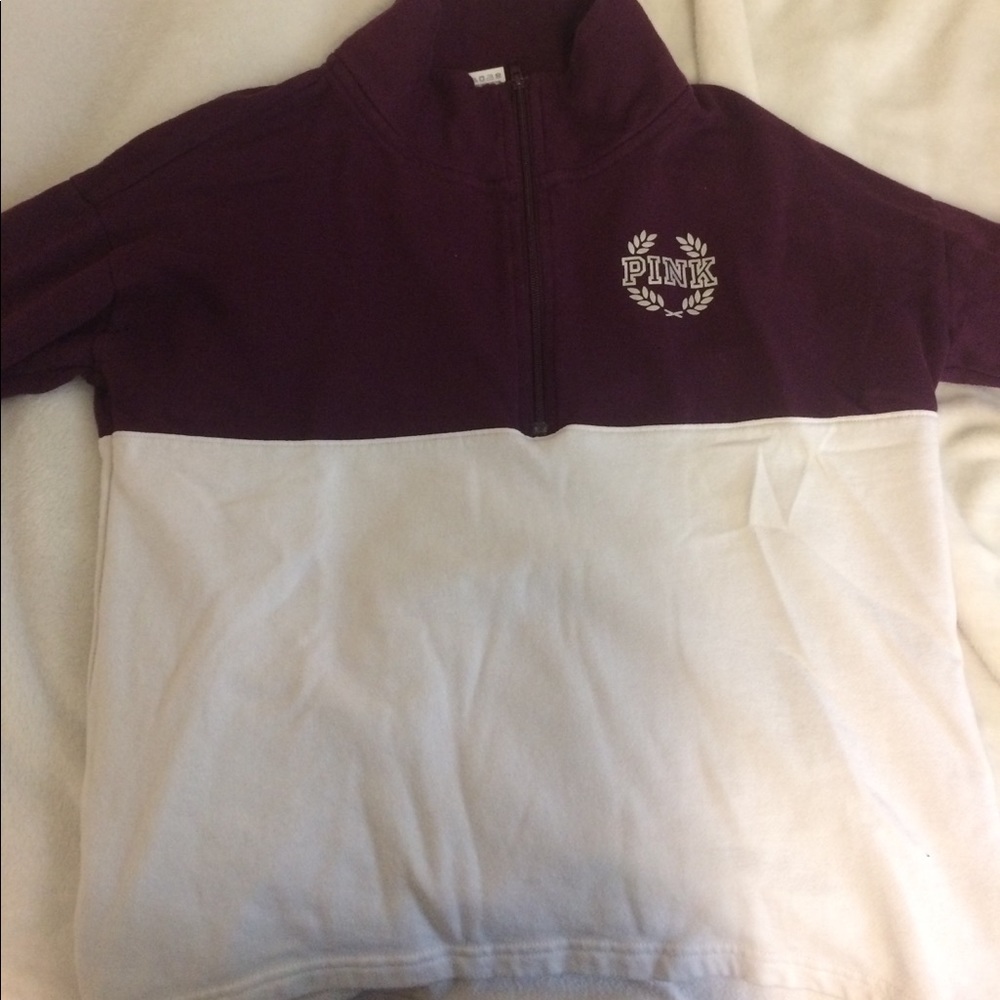 Pink Quarter Zip Top