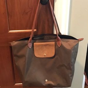 longchamp le pliage khaki large