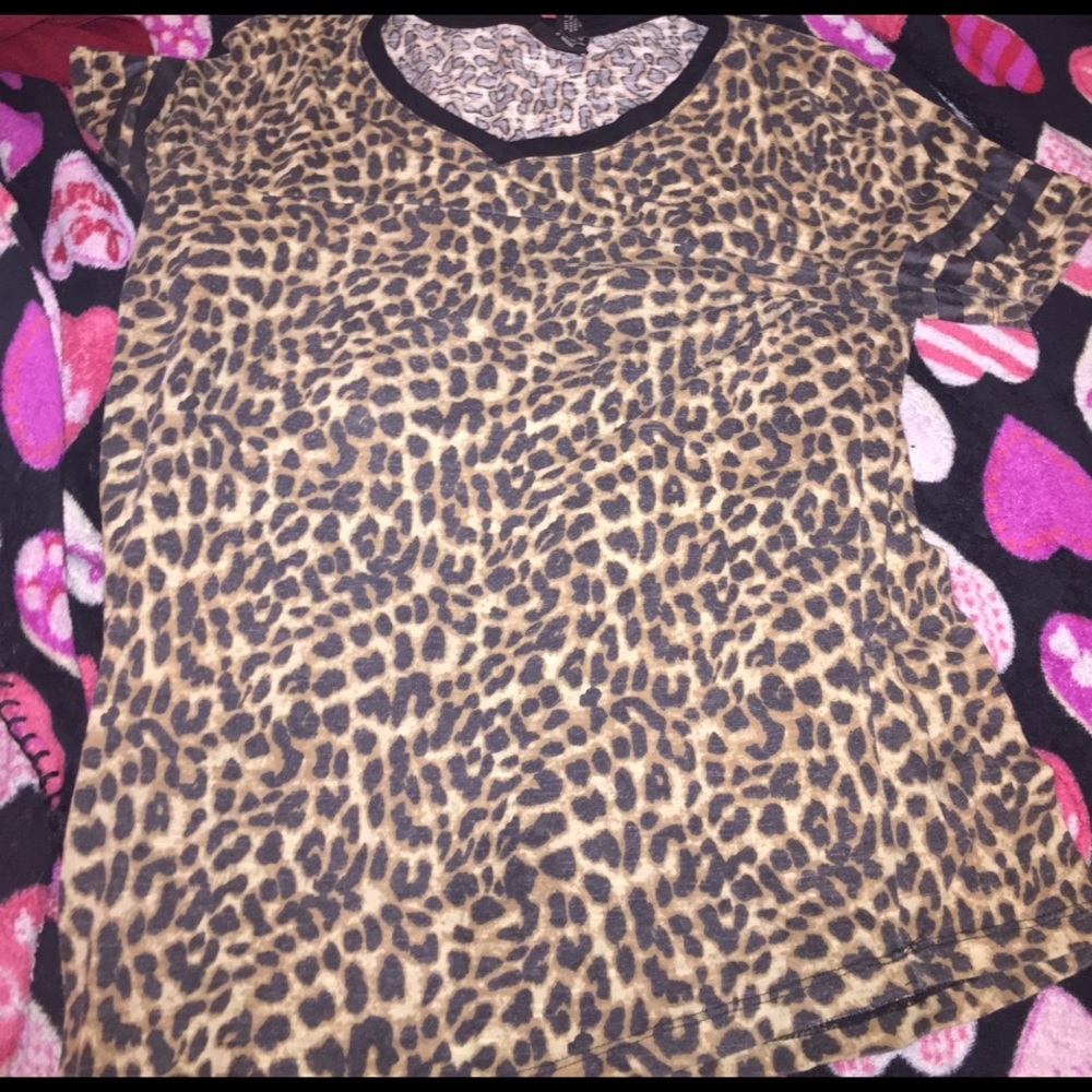 Cheetah Print Jersey Shirt Rue 21