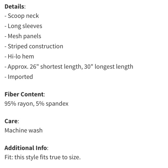 Betsey Johnson striped black white mesh shirt - Picture 5 of 5