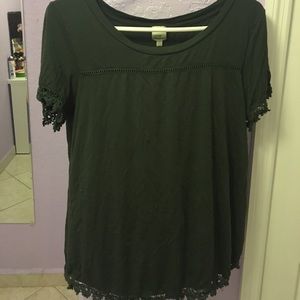 Olive green top