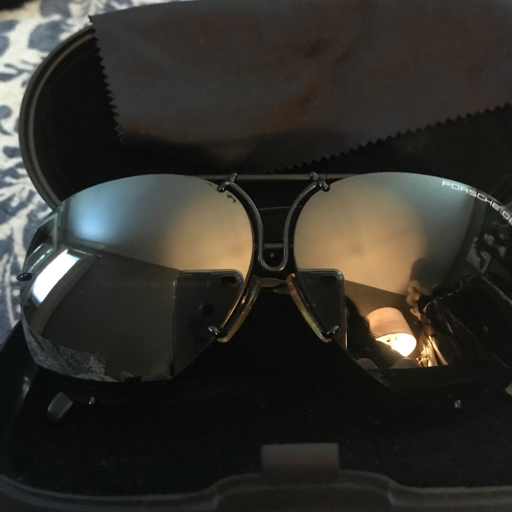 Black Porsche authentic sunglasses