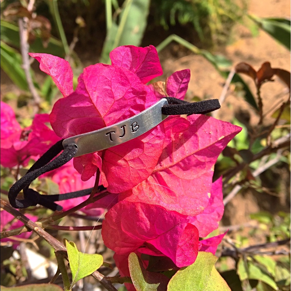 Customized initial bracelet- handmade by me