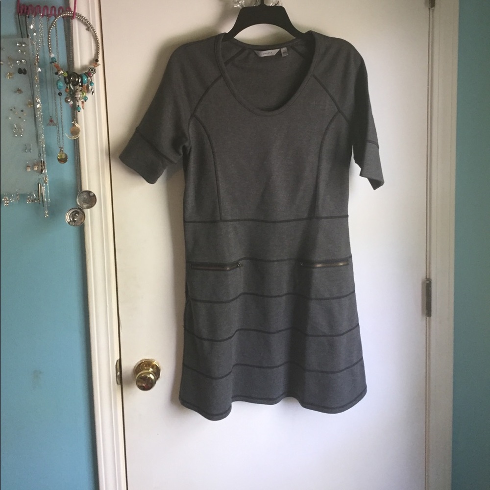 Grey, Winter, with pockets dress