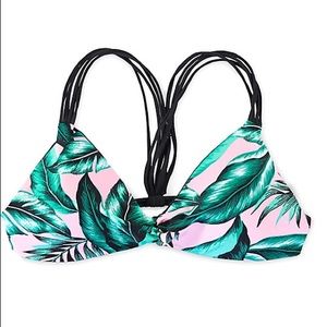 Damsel Leaves Pink Strappy Bralette