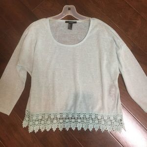 Forever 21 sheer sweater size M