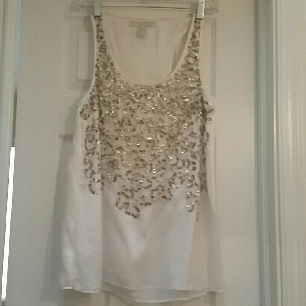 Banana Republic Heritage silk beaded camisole