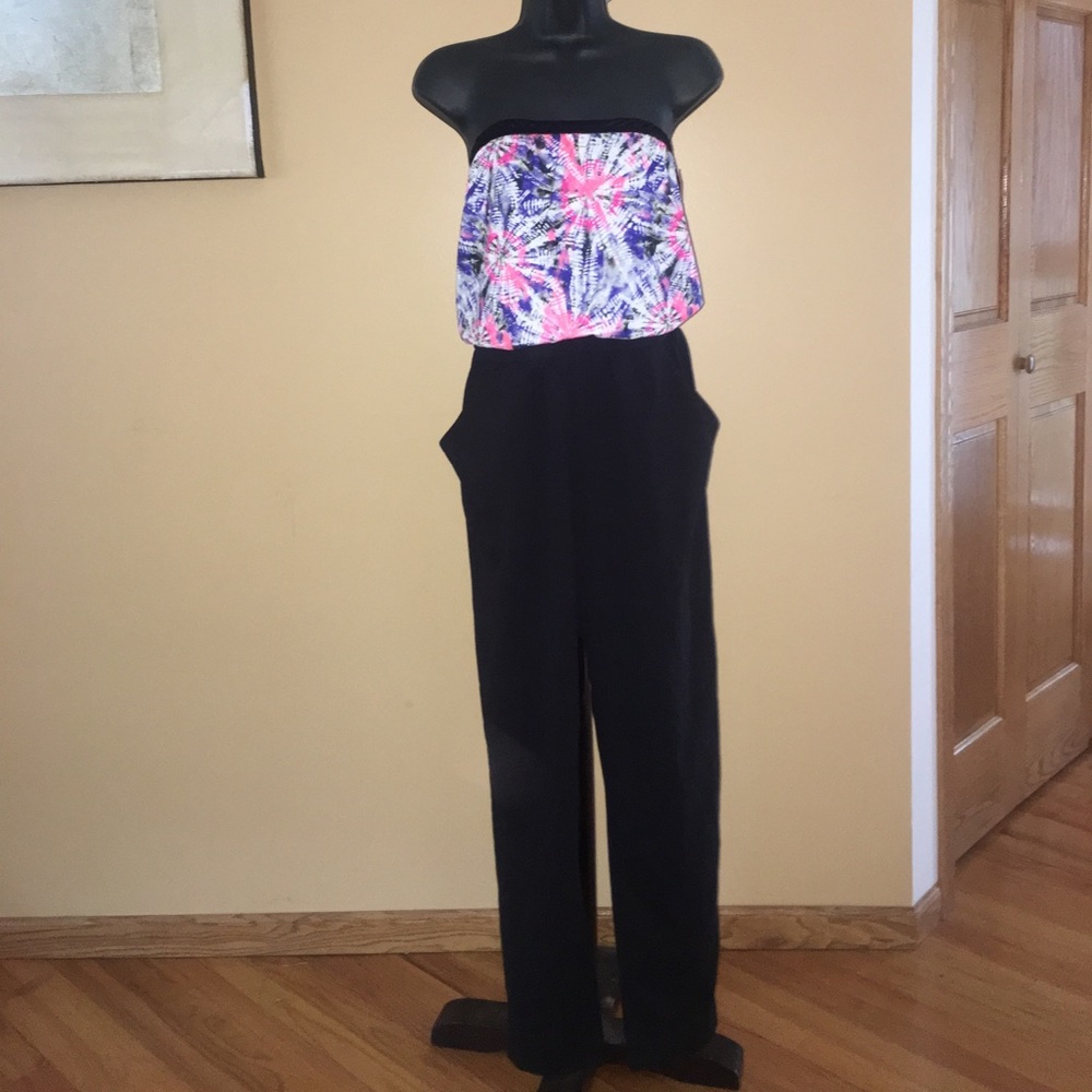 NWT Xhilaration tie dye print strapless jumpsuit
