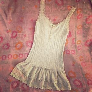Anthropologie Gray Tank- Size S- NWOT