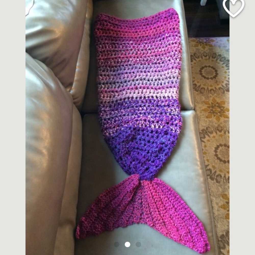 Mermaid tail blanket