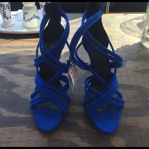 Zara Blue Strappy heels