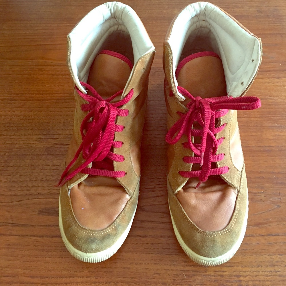 High Top Italian Wedge Sneakers!
