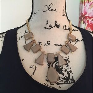 Taupe Statement Necklace