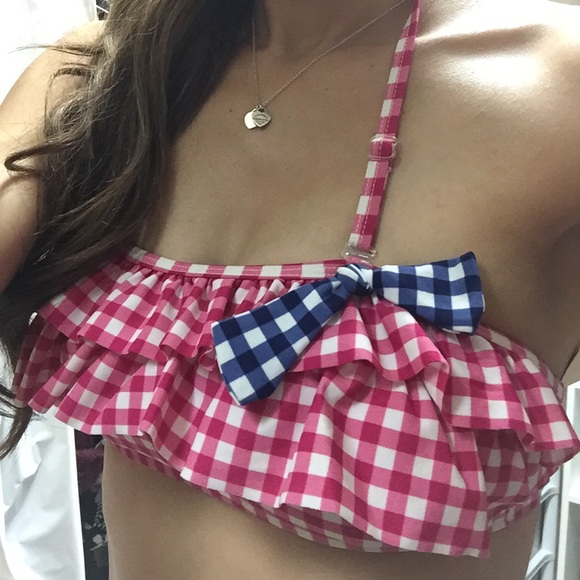 Country style (red and white gingham) bikini - Picture 3 of 4