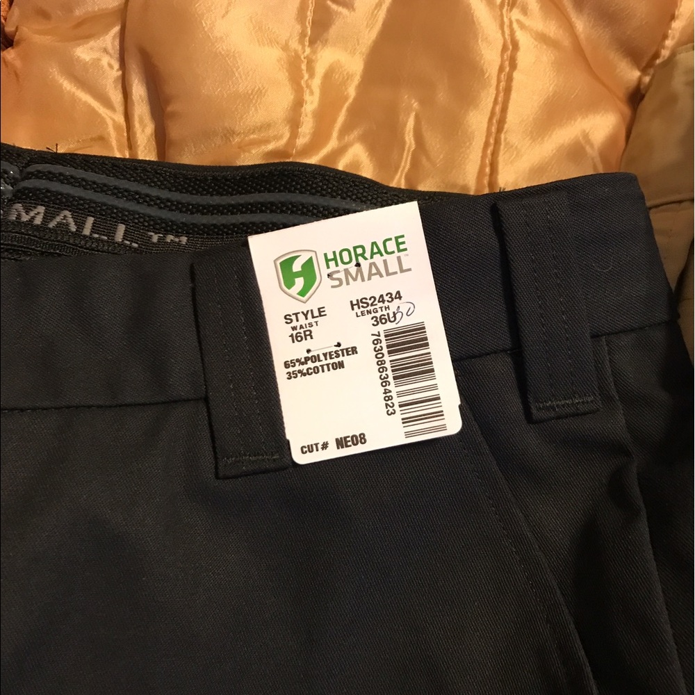 Horace Small Dark Navy uniform pants, unhemmed