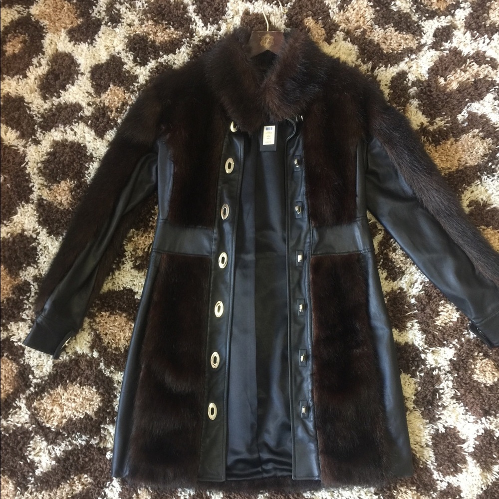 Rachel Zoe faux fur coat