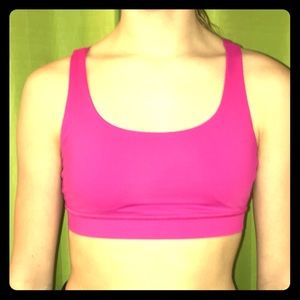 Lululemon hot pink sports bra size 6