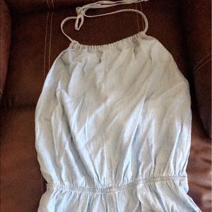 Mimi Chica, medium denim romper. Brand new!