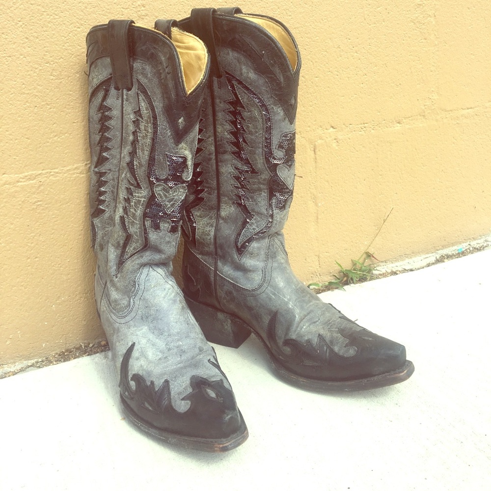 Corral Ladies Stone Sequin Inlay Boot