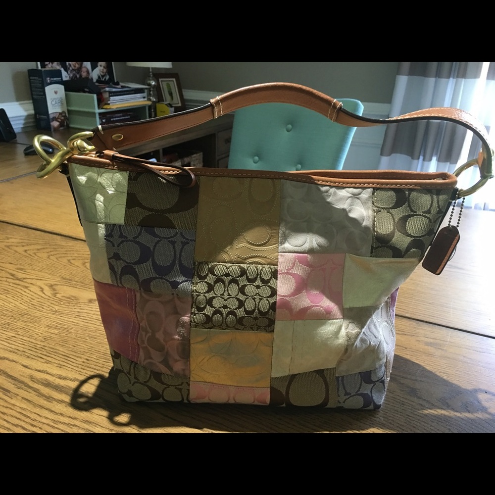 Coach Signature Patchwork Hobo