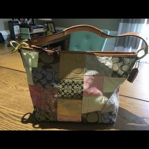 Coach Signature Patchwork Hobo