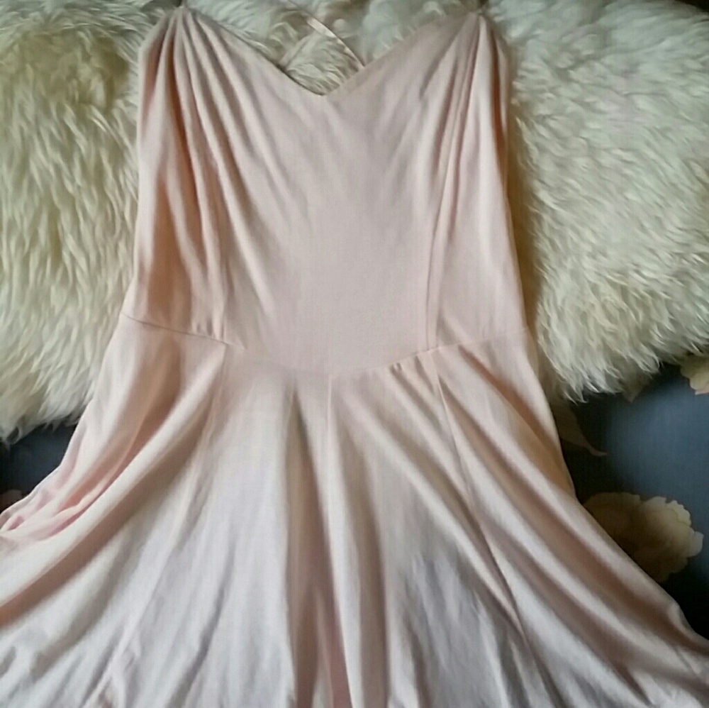 Urban Outfitters silence + noise pink mini dress
