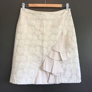 Anthropologie Floral Ruffle Skirt- NWOT- Size 2