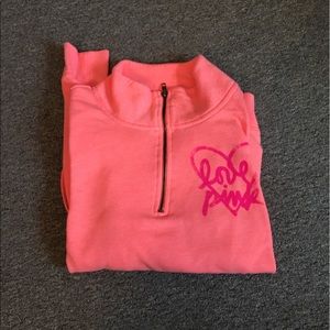 PINK orange half zip
