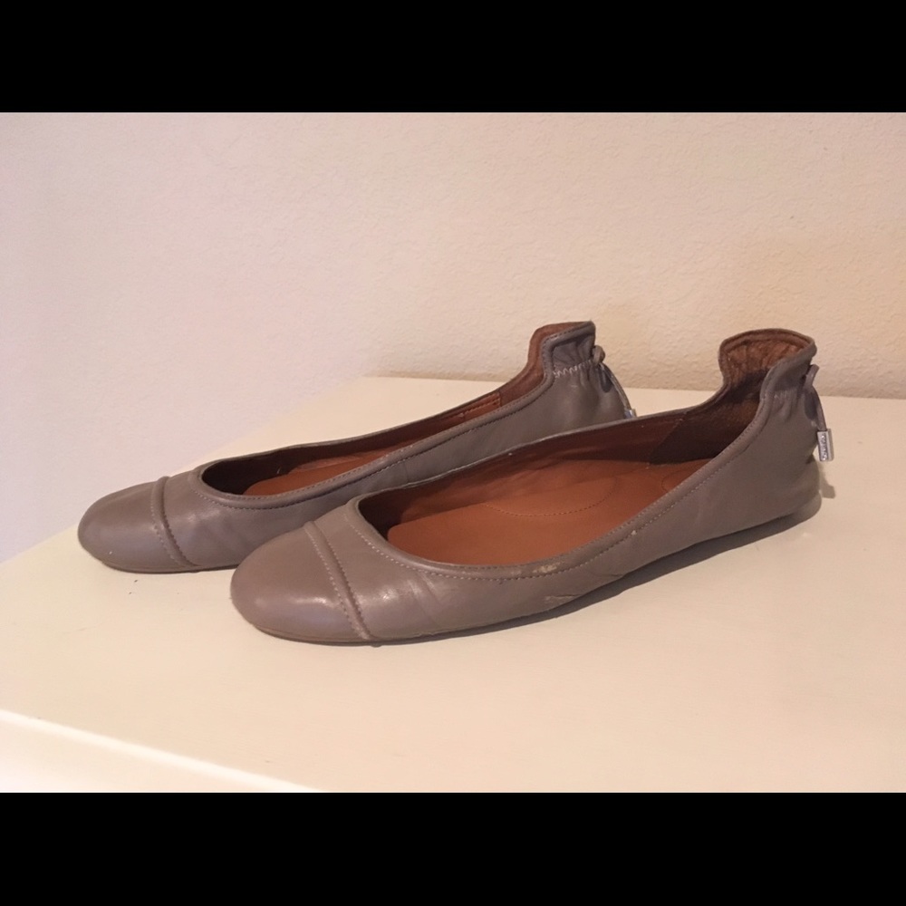 Calvin Klein leather flats