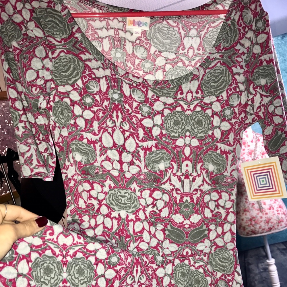 Gorgeous raspberry pink LuLaRoe Nicole dress!