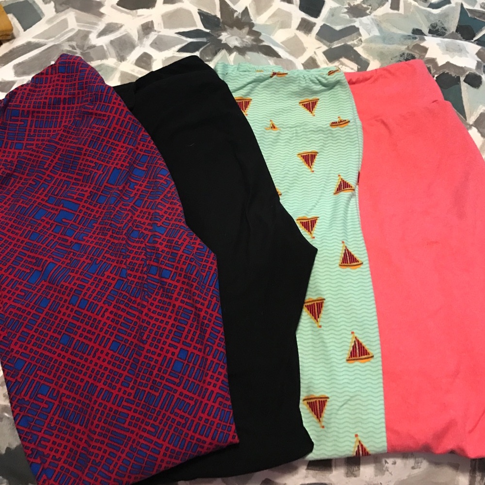4 pack of leggings- All LulaRoe...One Size