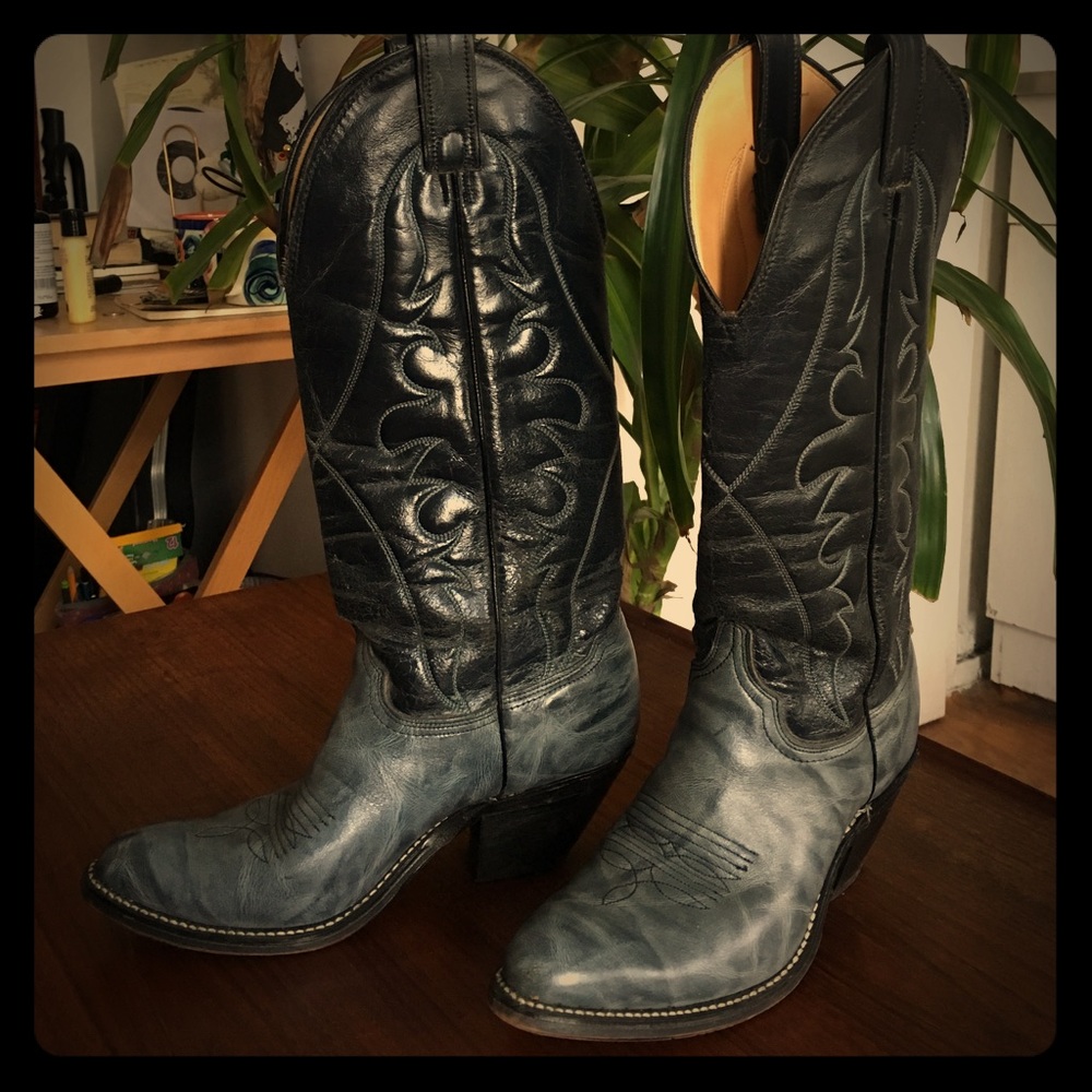 Navy blue Thunderstorm Cowboy Boots