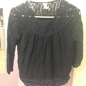 Lace long sleeve top