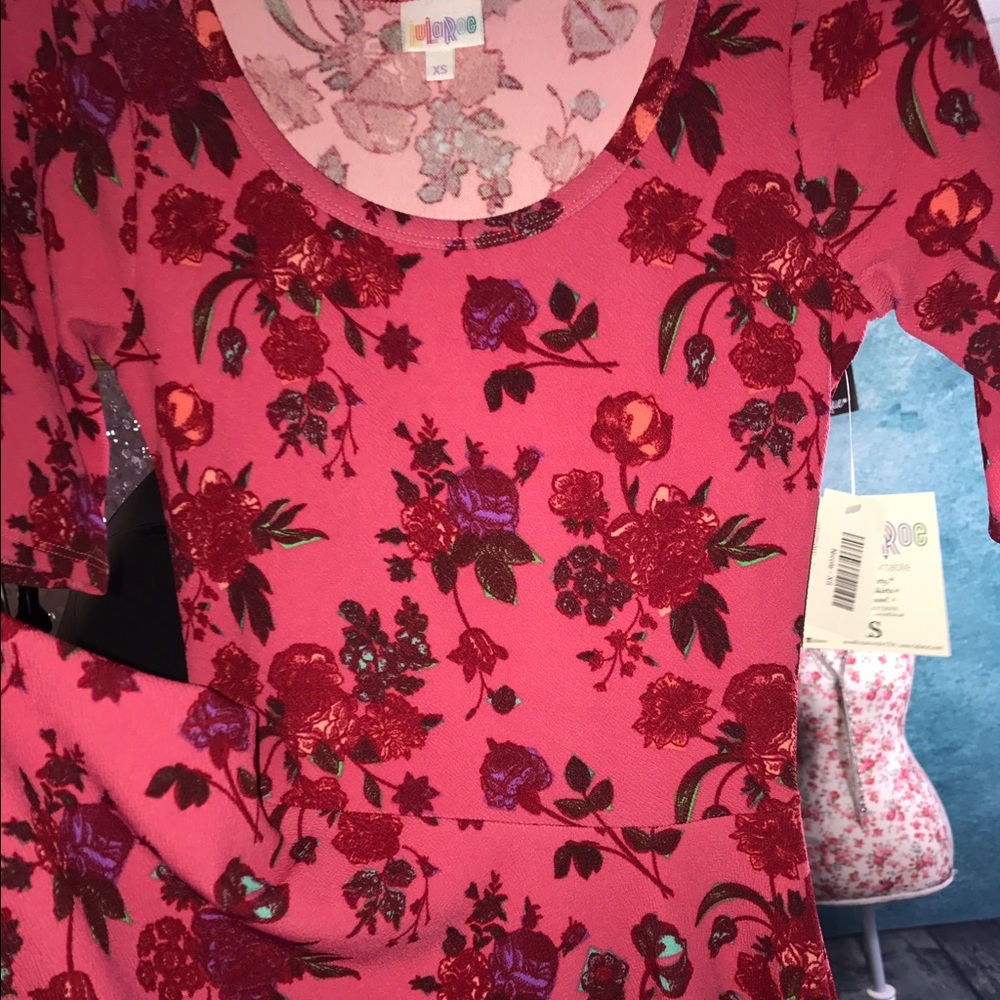 Beautiful floral lularoe Nicole dress!