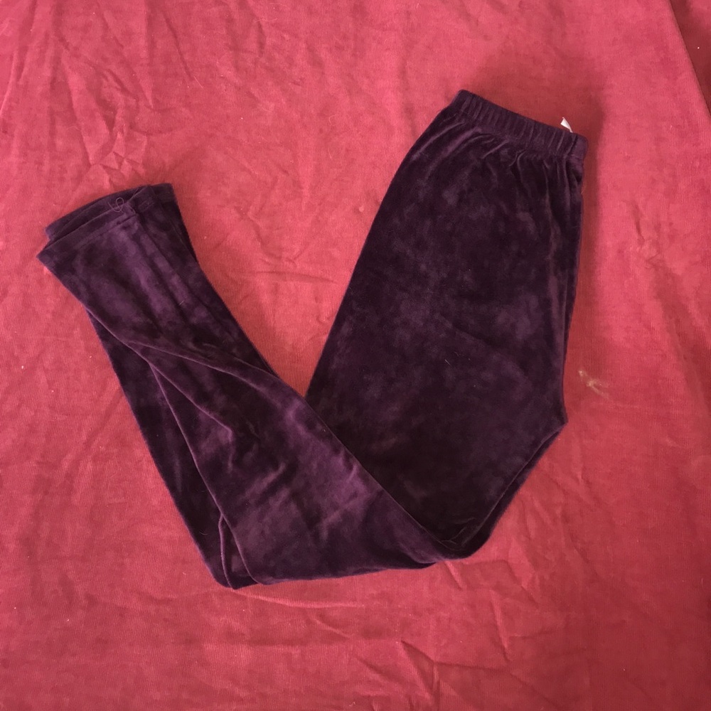 Velvet leggings