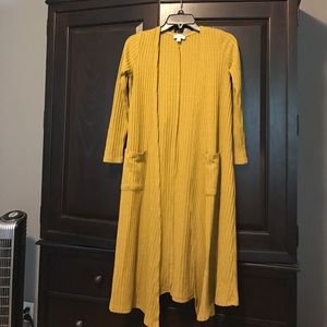 LulaRoe Mustard Yellow Sarah - XS